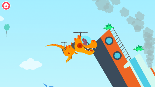 اسکرین شات 7 بازی Dinosaur Helicopter Kids Games