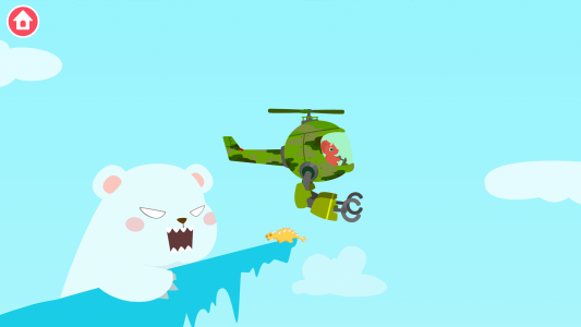 اسکرین شات 5 بازی Dinosaur Helicopter Kids Games
