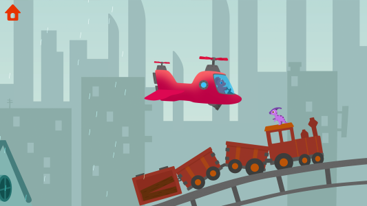 اسکرین شات بازی Dinosaur Helicopter - for kids 8