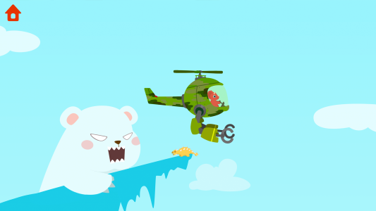 اسکرین شات بازی Dinosaur Helicopter - for kids 5