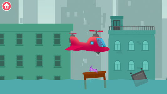 اسکرین شات 6 بازی Dinosaur Helicopter Kids Games