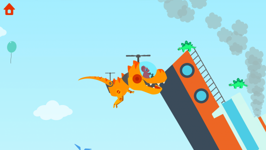 اسکرین شات بازی Dinosaur Helicopter Kids Games 7