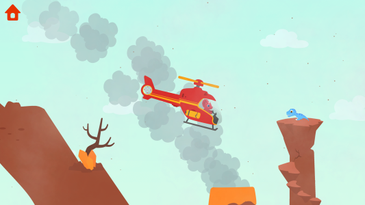 اسکرین شات بازی Dinosaur Helicopter - for kids 3