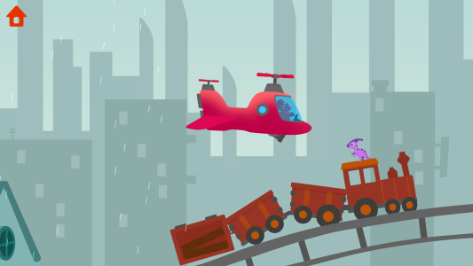 اسکرین شات بازی Dinosaur Helicopter Kids Games 8