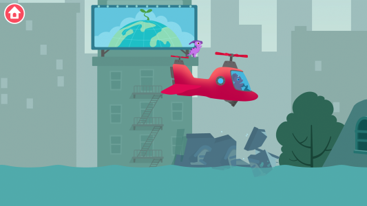 اسکرین شات 1 بازی Dinosaur Helicopter Kids Games