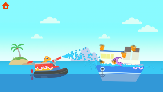 اسکرین شات بازی Dinosaur Patrol Boat: for kids 8