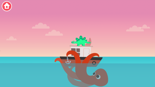 اسکرین شات 2 بازی Dinosaur Patrol Boat: for kids