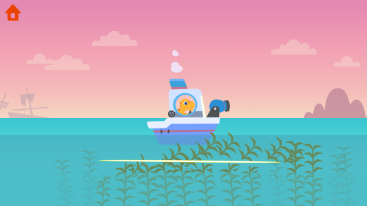 اسکرین شات بازی Dinosaur Patrol Boat: for kids 4