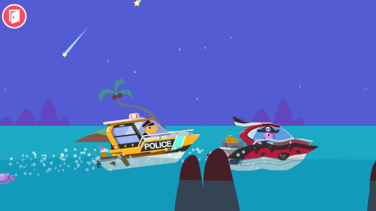 اسکرین شات بازی Dinosaur Police Car kids Games 4