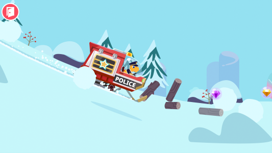 اسکرین شات 3 بازی Dinosaur Police Car kids Games