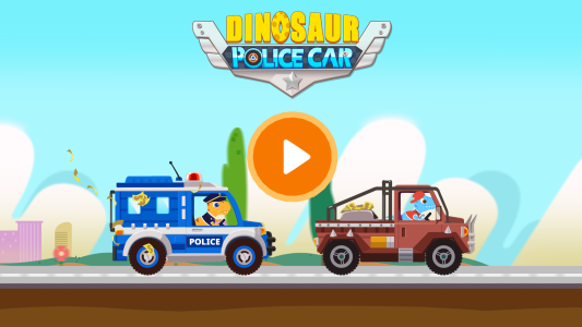 اسکرین شات 8 بازی Dinosaur Police Car kids Games
