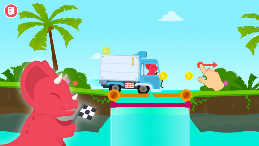 اسکرین شات برنامه Dinosaur Car - Games for kids 7