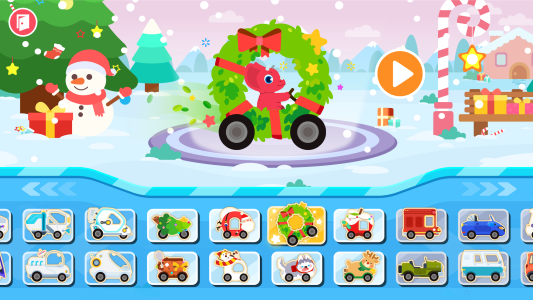 اسکرین شات 2 برنامه Dinosaur Car - Games for kids