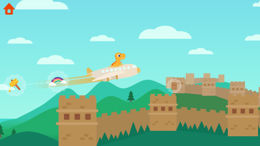 اسکرین شات بازی Dinosaur Plane: Games for kids 2