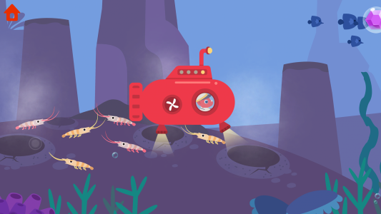 اسکرین شات بازی Dinosaur Submarine - for kids 2