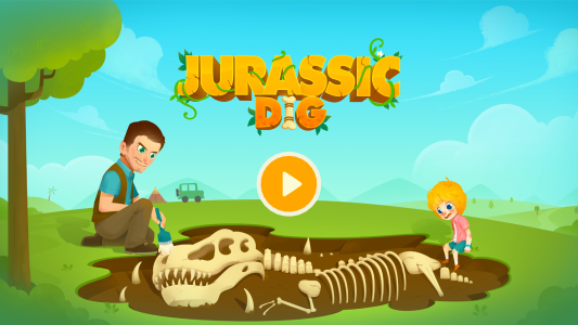 اسکرین شات بازی Jurassic Dig - Games for kids 1