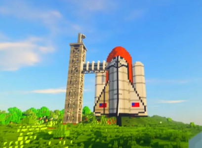 اسکرین شات 2 برنامه Space Rocket Mod for mcpe