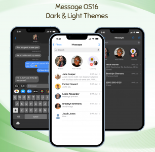 اسکرین شات برنامه Message OS17 - Color Messenger 1
