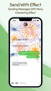 اسکرین شات برنامه Message OS17 - Color Messenger 2