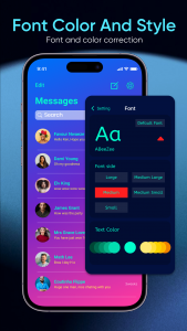 اسکرین شات برنامه AI Messages OS16 - Messenger 3