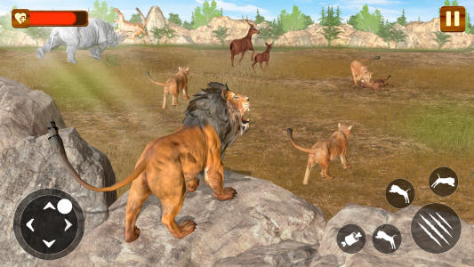 اسکرین شات برنامه African Lion - Wild Lion Games 4