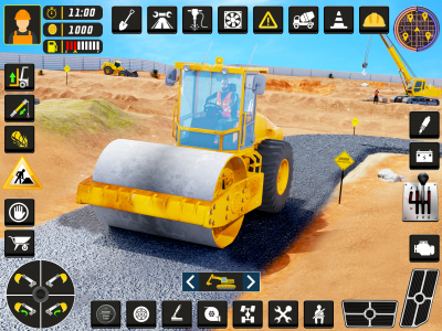 اسکرین شات برنامه City Road Construction Game 3D 1