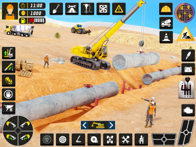 اسکرین شات برنامه City Road Construction Game 3D 3