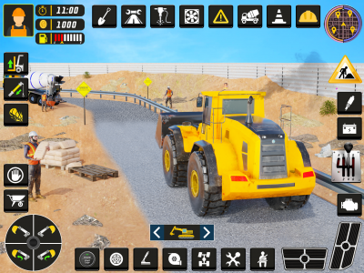 اسکرین شات برنامه City Road Construction Game 3D 4