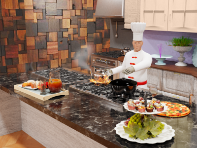 اسکرین شات بازی Virtual Chef Restaurant Manager - Cooking Games 3
