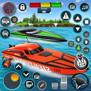 اسکرین شات بازی Crazy Boat Racing: Boat games 1