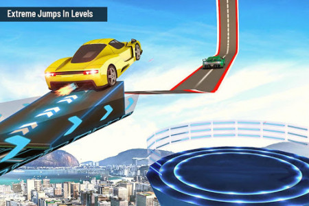 اسکرین شات برنامه Impossible Stunts Track Car Racing: US Car Stunts 4