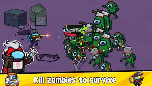 اسکرین شات 2 بازی Impostors vs Zombies: Survival