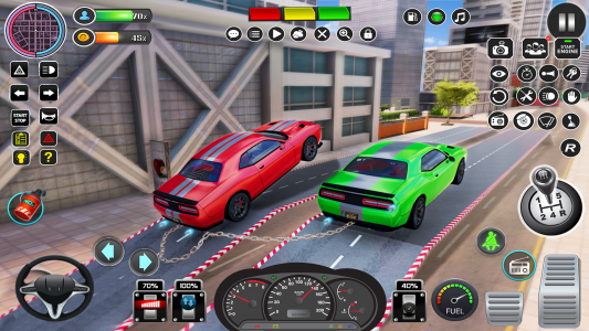 اسکرین شات 4 بازی Chained Car Racing Stunts Game