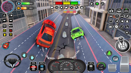 اسکرین شات 2 بازی Chained Car Racing Stunts Game