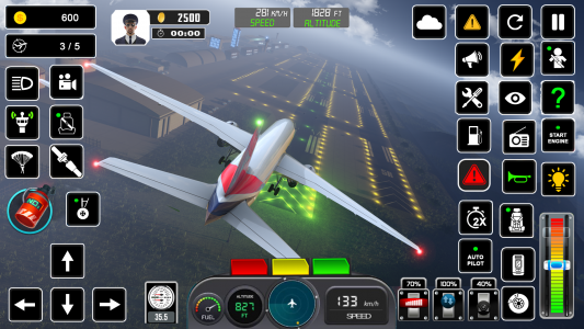 اسکرین شات بازی Pilot Flight Simulator Games 3