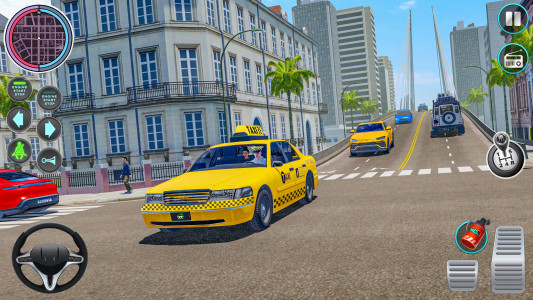 اسکرین شات برنامه City Taxi Driving: Taxi Games 4