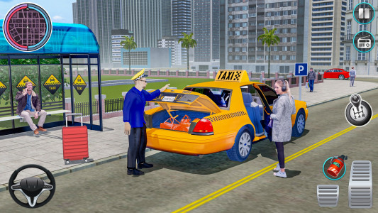 اسکرین شات برنامه City Taxi Driving: Taxi Games 3