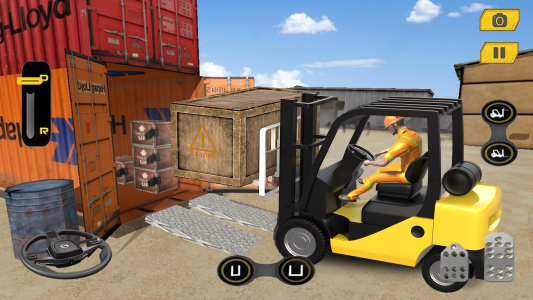اسکرین شات 4 برنامه Real Forklift Simulator Games