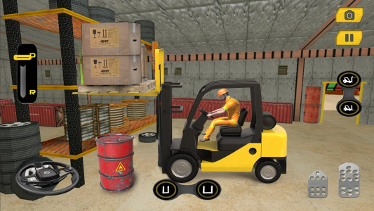 اسکرین شات برنامه Real Forklift Simulator Games 3
