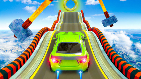 اسکرین شات برنامه Mega Ramp Car Stunts Race Game 5