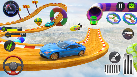 اسکرین شات 3 برنامه Mega Ramp Car Stunts Race Game