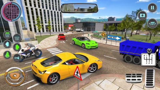 اسکرین شات بازی Modern Car Driving School Game 4