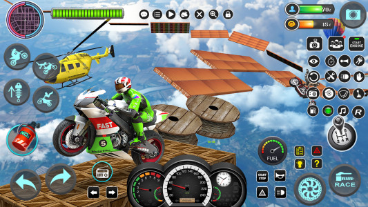 اسکرین شات 3 بازی Mega Ramp Bike Stunts Games 3D