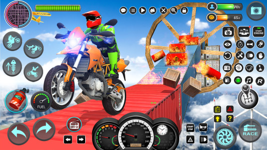اسکرین شات 6 بازی Mega Ramp Bike Stunts Games 3D