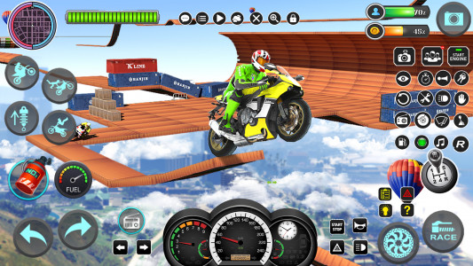اسکرین شات بازی Mega Ramp Bike Stunts Games 3D 5