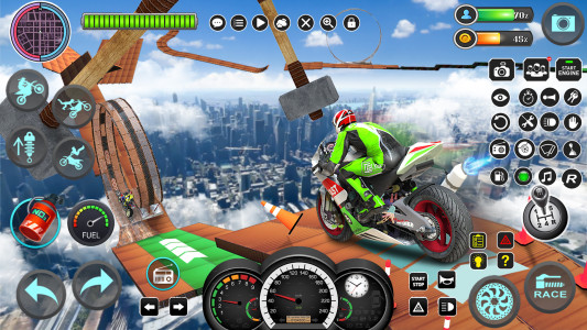 اسکرین شات 2 بازی Mega Ramp Bike Stunts Games 3D