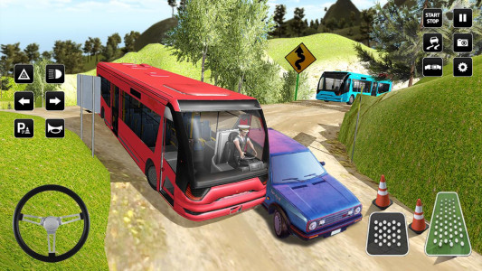 اسکرین شات برنامه Off Road Bus Simulator Games 2