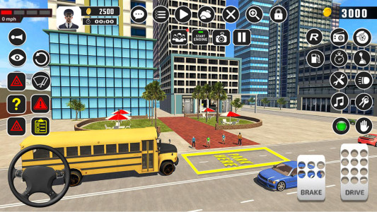اسکرین شات 6 برنامه Offroad School Bus Driver Game