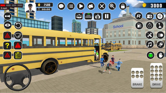 اسکرین شات برنامه Offroad School Bus Driver Game 5