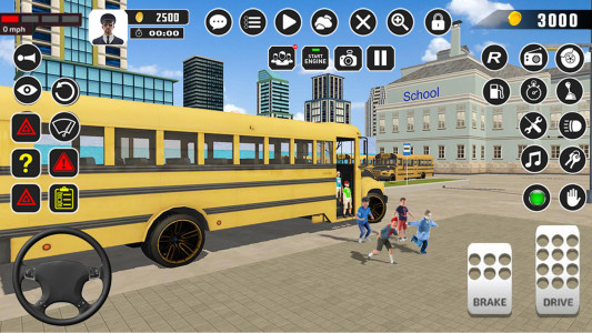 اسکرین شات 5 برنامه Offroad School Bus Driver Game